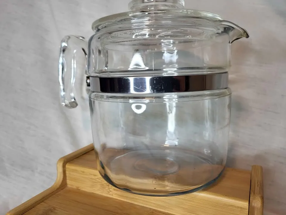 Vintage PYREX Flameware Coffee Pot 4-6 cups 7756-B image indicator(9)
