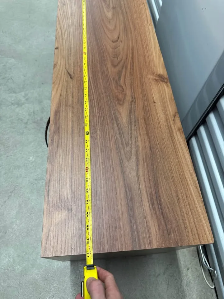 TV stand and entertainment console wood and modern style image indicator(8)