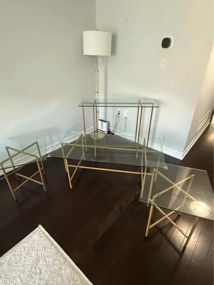 Coffee table + matching side tables and console table image indicator(3)