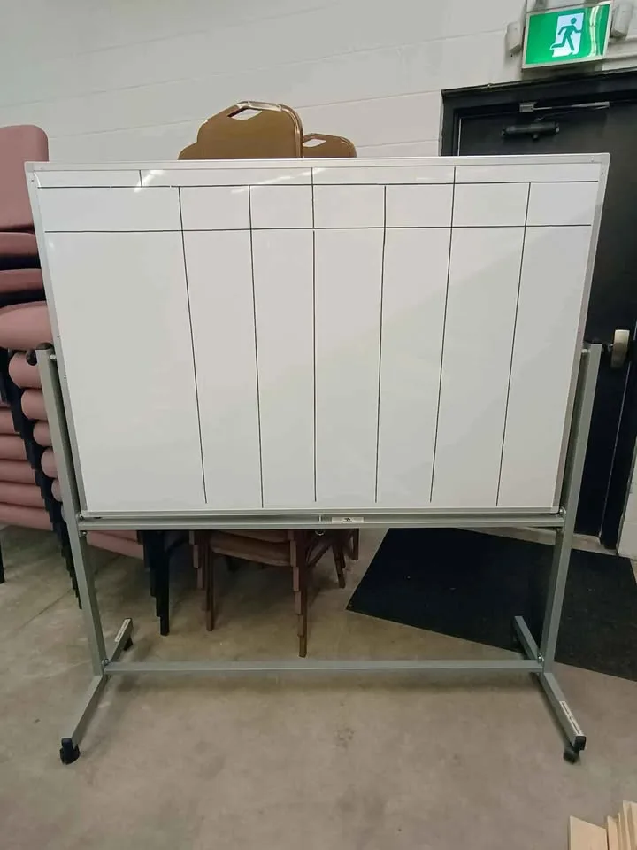 6ft Rolling Magnetic Whiteboard 1 only image indicator(2)