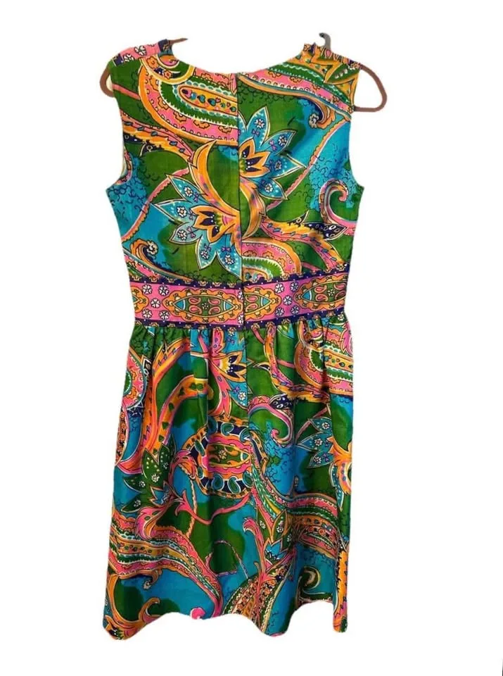 Vintage George Small New York Boho Dress Size 14 image indicator(3)