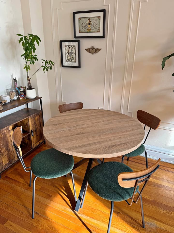 Round Dining Table Set for 4