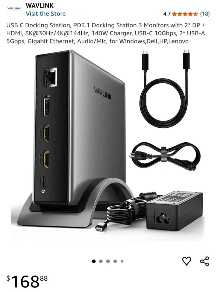 10GBs USB-C 140W Docking Station - New thumbnail