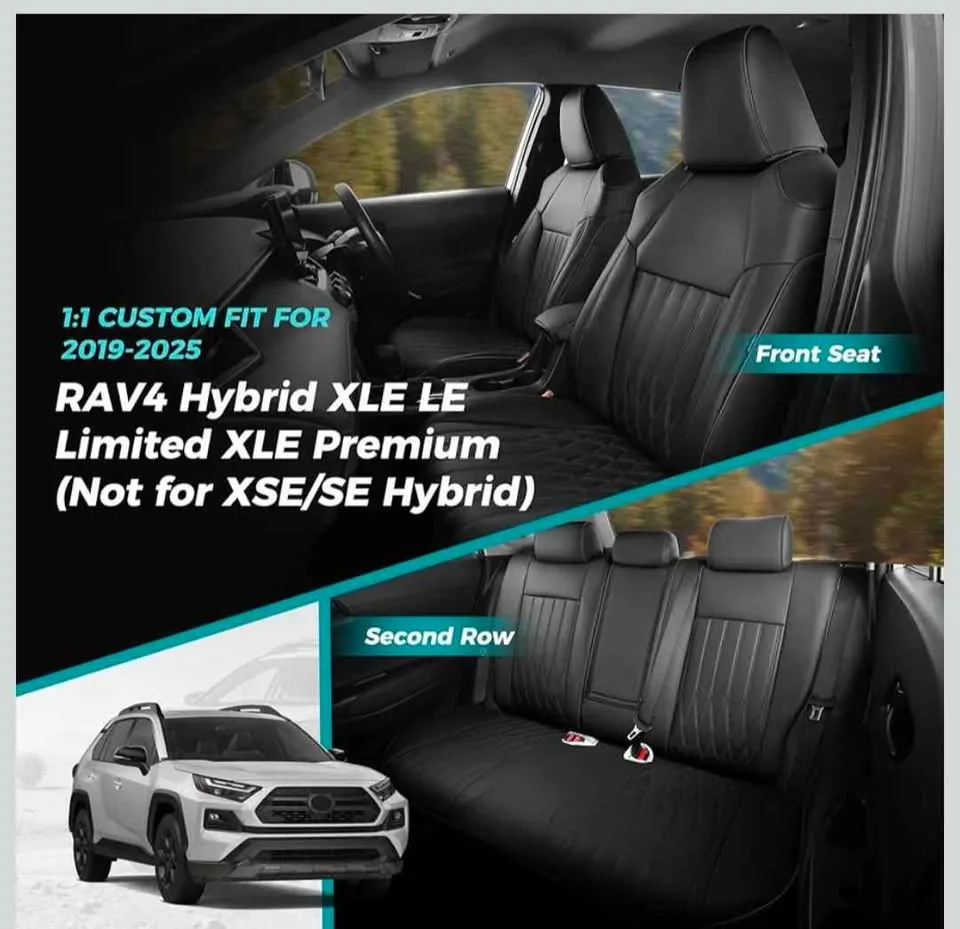 Toyota RAV4 2019-2024 Hybrid Leather Seat Cover Set - New image indicator(2)