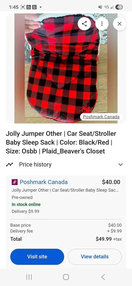 Jolly Jumper Car Seat Cozy/Sleep Sack image indicator(5)