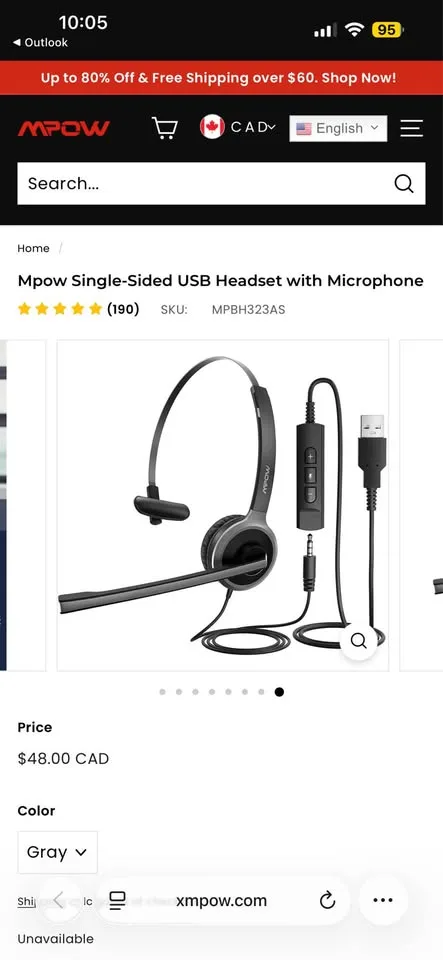 Wired USB Headset image indicator(4)