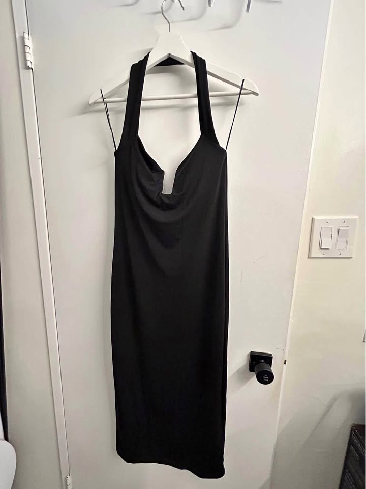 Black Midi Dress - Classy