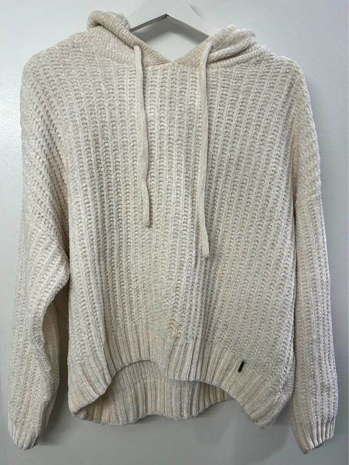 White fleece sweater