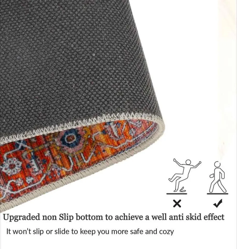 3x5 Rug Entryway Rugs Indoor Non Slip Washable image indicator(4)