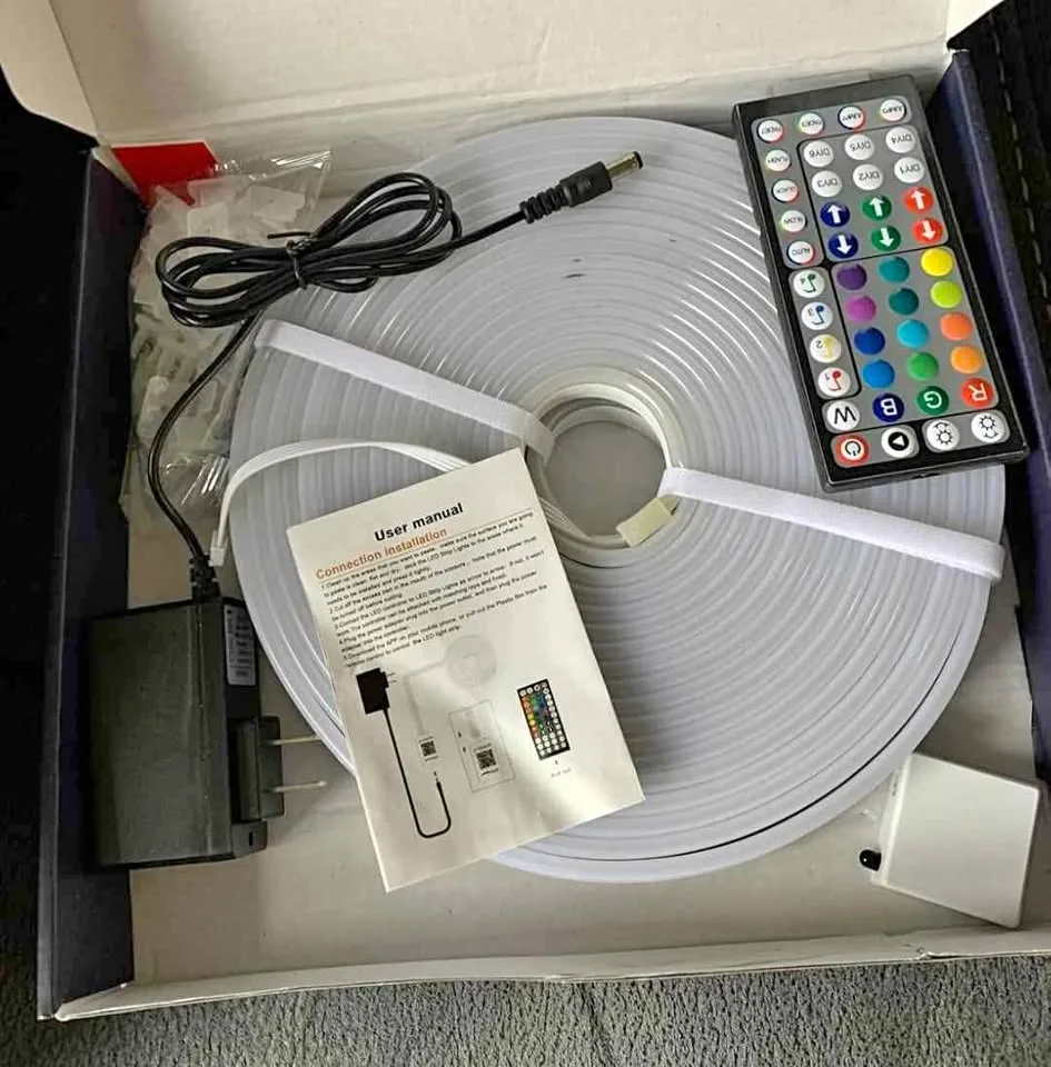 50Ft LED Neon Rope Lights | App + Remote Control