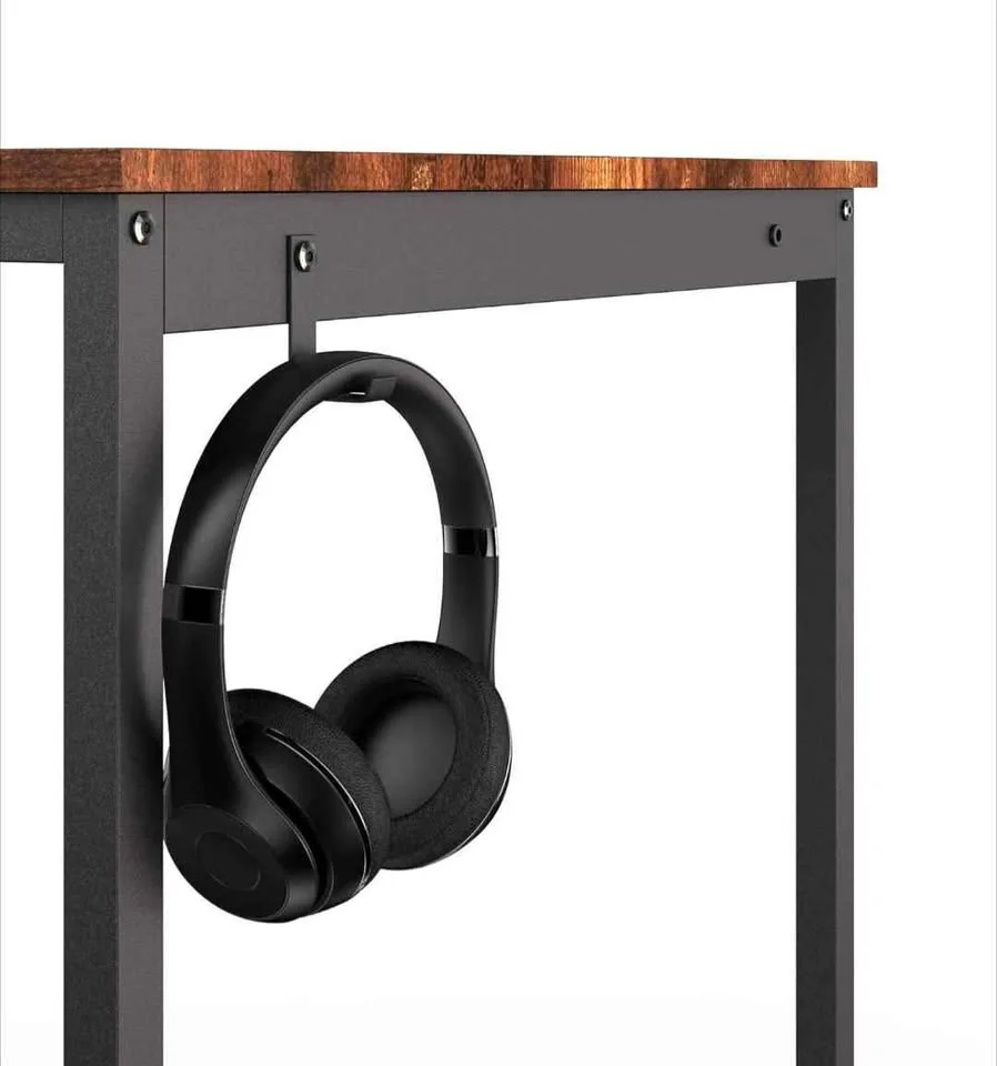 31.5” Computer Desk with Storage Bag & Hooks image indicator(4)