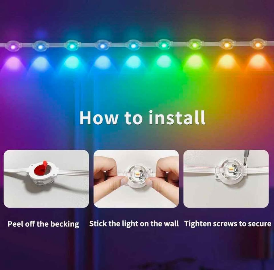 300Ft Permanent Outdoor RGB Eaves Lights - photo 2