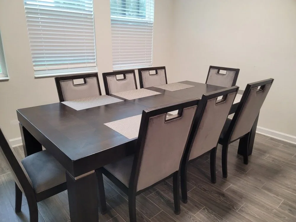 Ashley Furniture Hyndell Dining Table Wood 6/8 Seat image indicator(2)