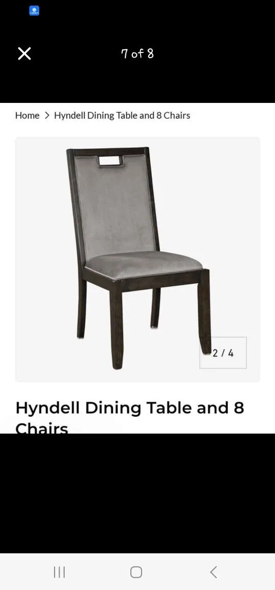 Ashley Furniture Hyndell Dining Table Wood 6/8 Seat image indicator(5)