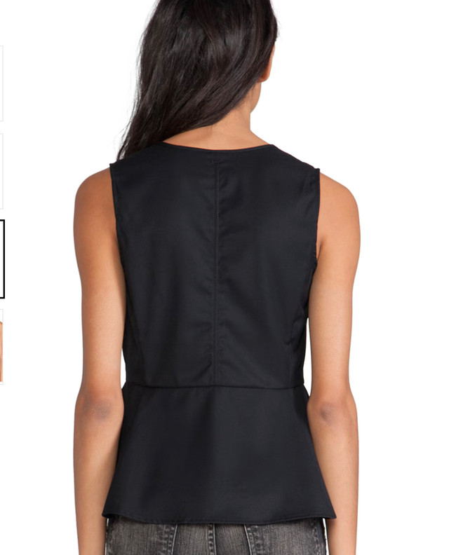 Fabulous G-Star Raw Marlene Black Peplum Top-Size Medium - photo 2