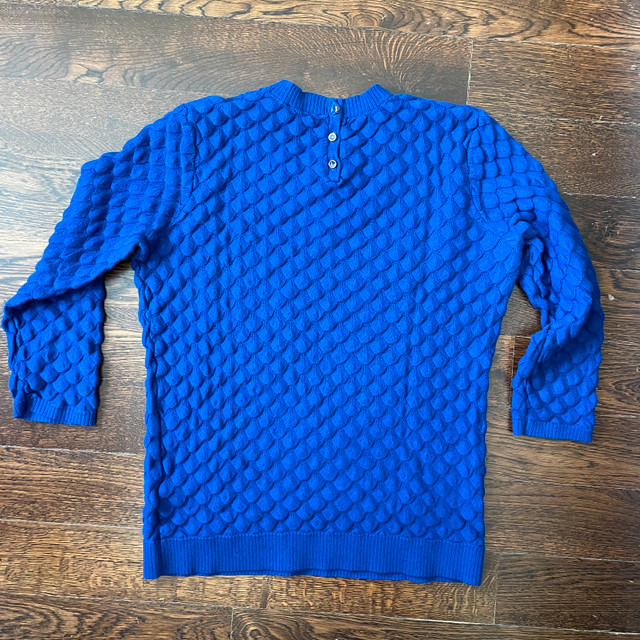 Ted Baker Yayoi Royal Blue Cotton/Cashmere Knit -Size 2/4 - photo 4