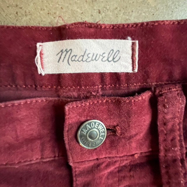 Madewell Velvet Cali Demi-Boot Jeans - Size 28 - photo 3