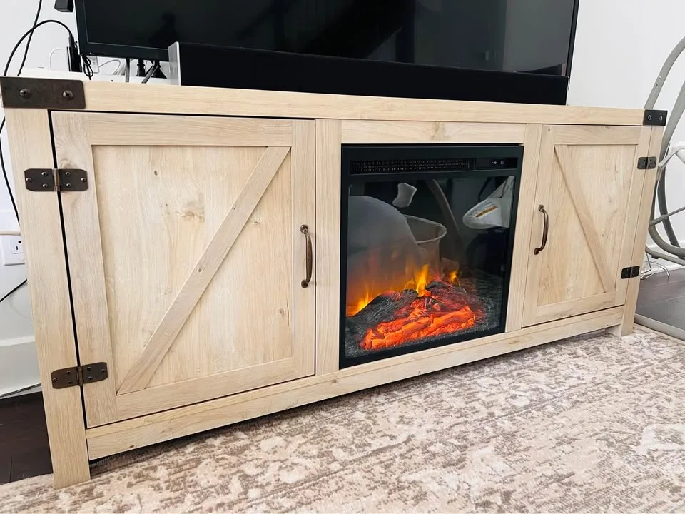 TV Stand with Fireplace - for TVs up to 65" image indicator(2)