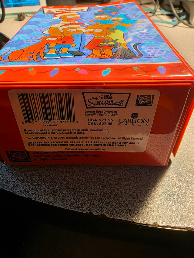 Simpsons Ornament Set 2004 - photo 3