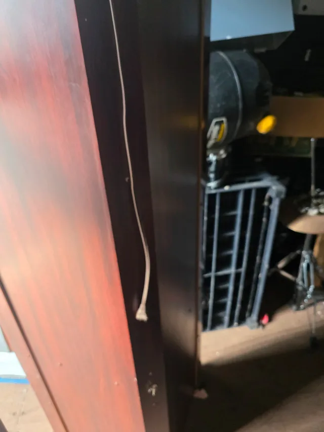 5 shelf glass curio corner cabinet72 X 27 X18 image indicator(2)