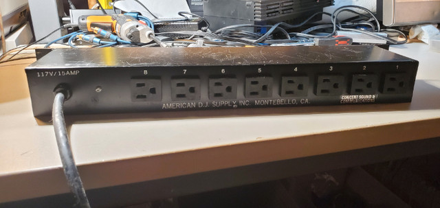 8 Port switchable ON/OFF Power Bar American DJ PS-8 - photo 3