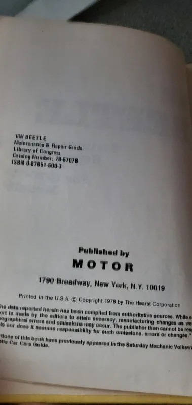 Volkswagen Beetle Guide 1970-77 image indicator(4)