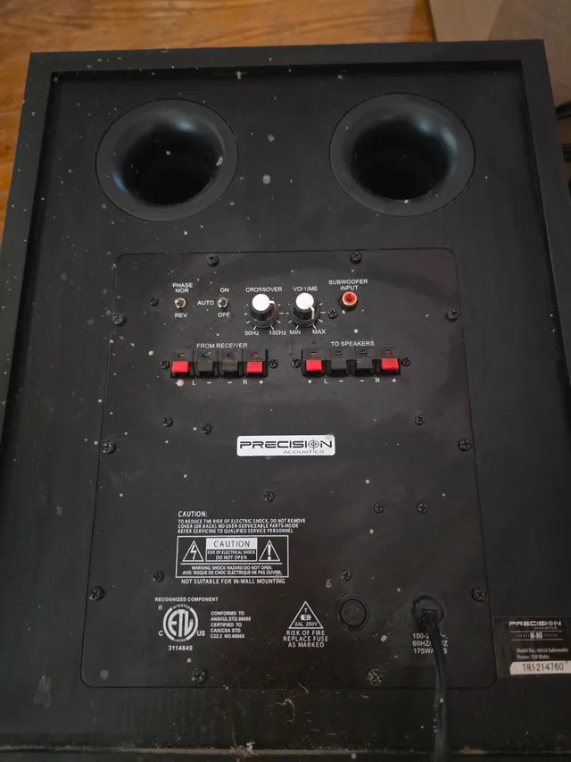 Precision Acoustics HDS10 10" Subwoofer 150W Tested working image indicator(3)