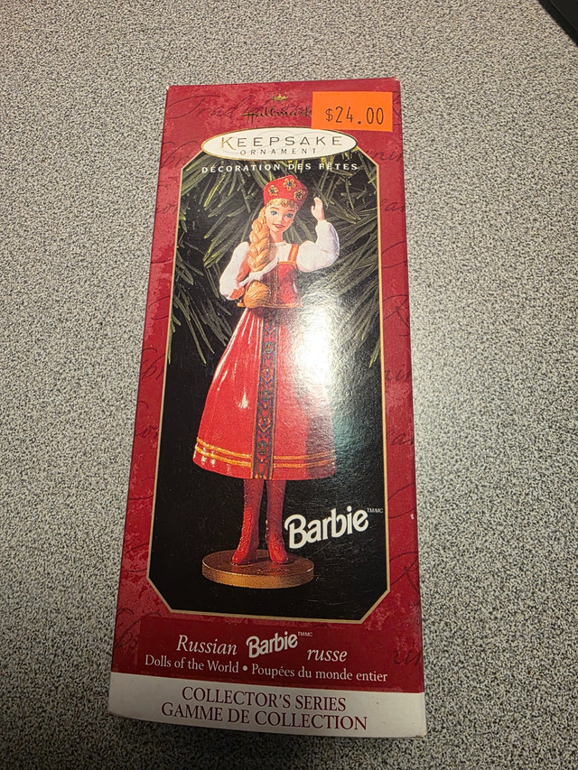 Hallmark Keepsake Christmas Ornaments Barbie$10ea
