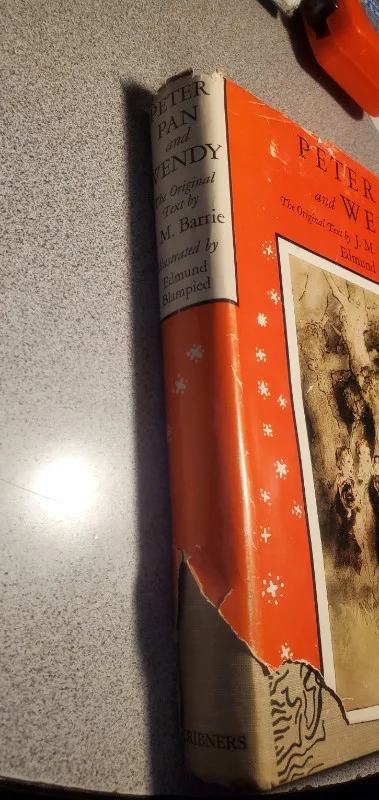 Peter Pan & Wendy Hardcover Book 1940 Blampied, T image indicator(2)