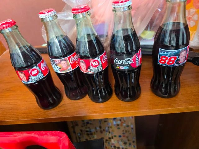 22 Vintage Coke Bottles Unopened Nascar/Sanata/MLB image indicator(5)