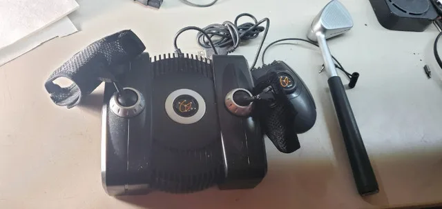 Sony PS2 Gametrak V2 With foot Pedal And Golf Club RARE thumbnail