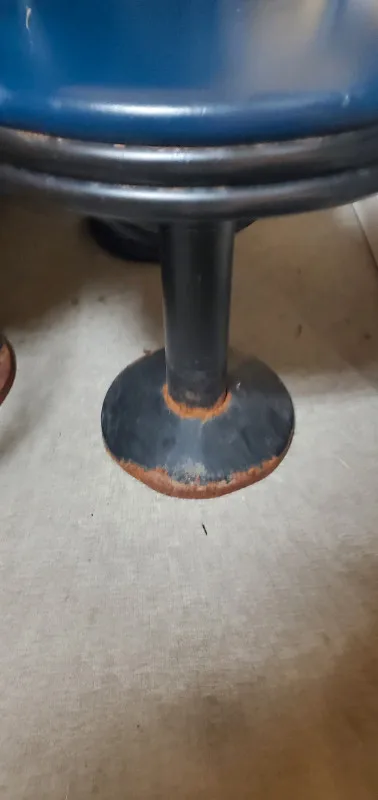 Vintage Retro Diner/Barstool Stool Chair Blue image indicator(2)