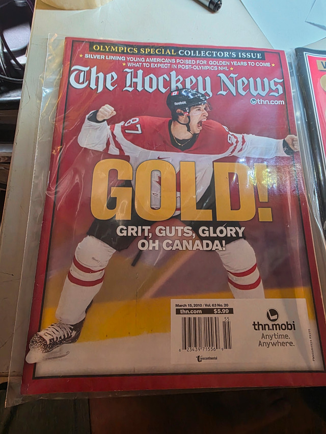 Vancouver 2010 Olympics Gold Hockey MagazinesIn good condition