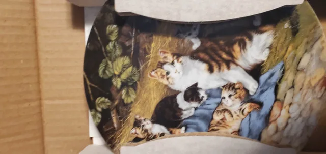 9 X Bradford Collector Plates CATS/DOG thumbnail