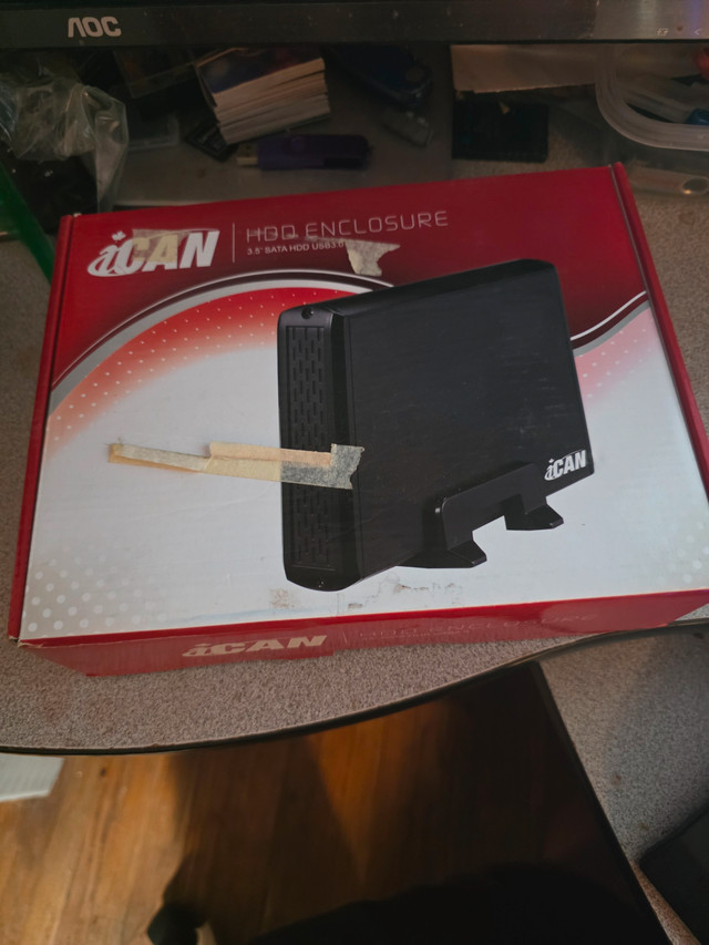 NEW Ican 3.5 inch HDD external Drive enclosure USB 3.0