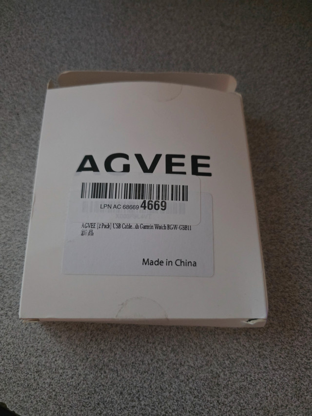 AGVEE [2 Pack USB Cable Compatible with Garmin Watch BC2GW-BK12
