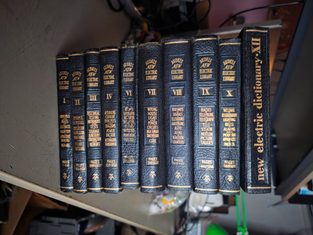 Vintage Audels New Electric Library 10 Volumes