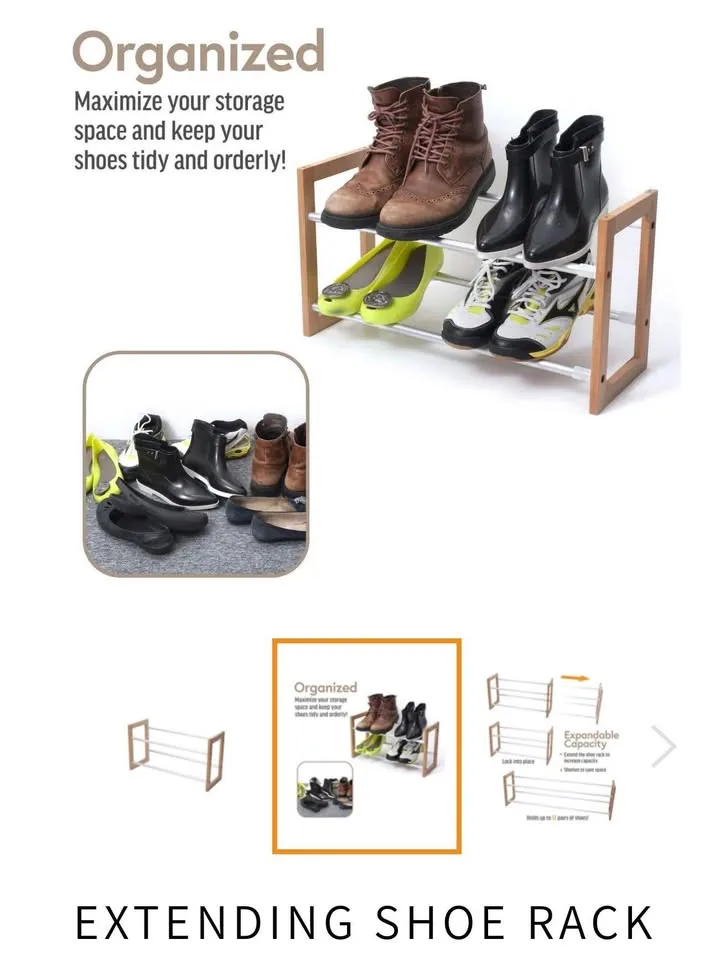 Extendable Shoe Rack image indicator(4)