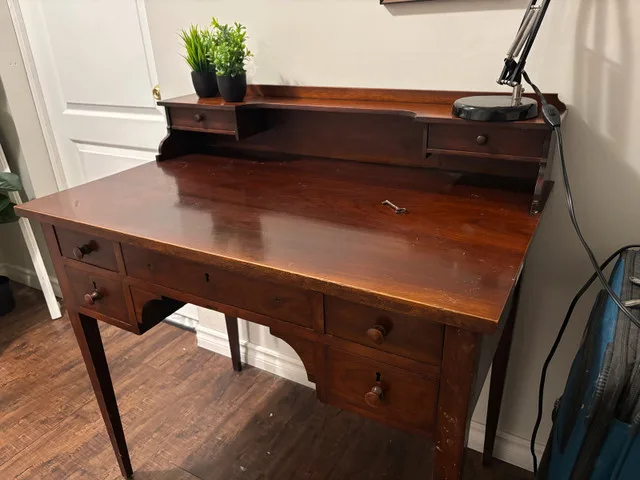 Solid Wood Writing Desk – Great Condition image indicator(2)