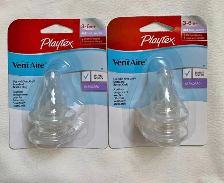 Playtex VentAire Nipples, Stage 2 Fast Flow - 6
