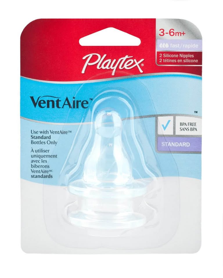 Playtex VentAire Nipples, Stage 2 Fast Flow - 6 - photo 4