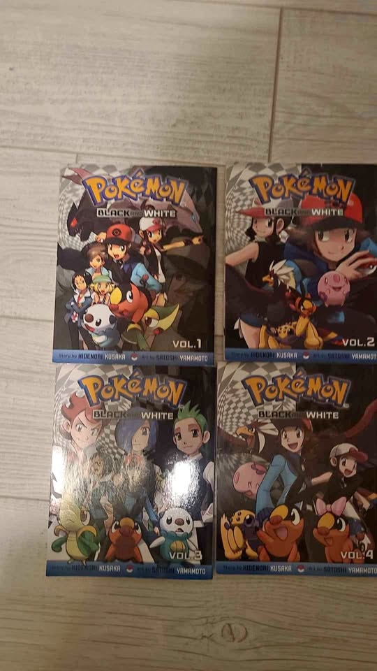Pokemon black-and-white books 1-10