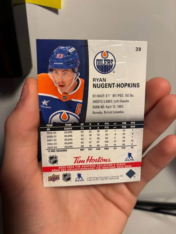 Ryan Nugent-Hopkins Base Card 25-26 image indicator(2)