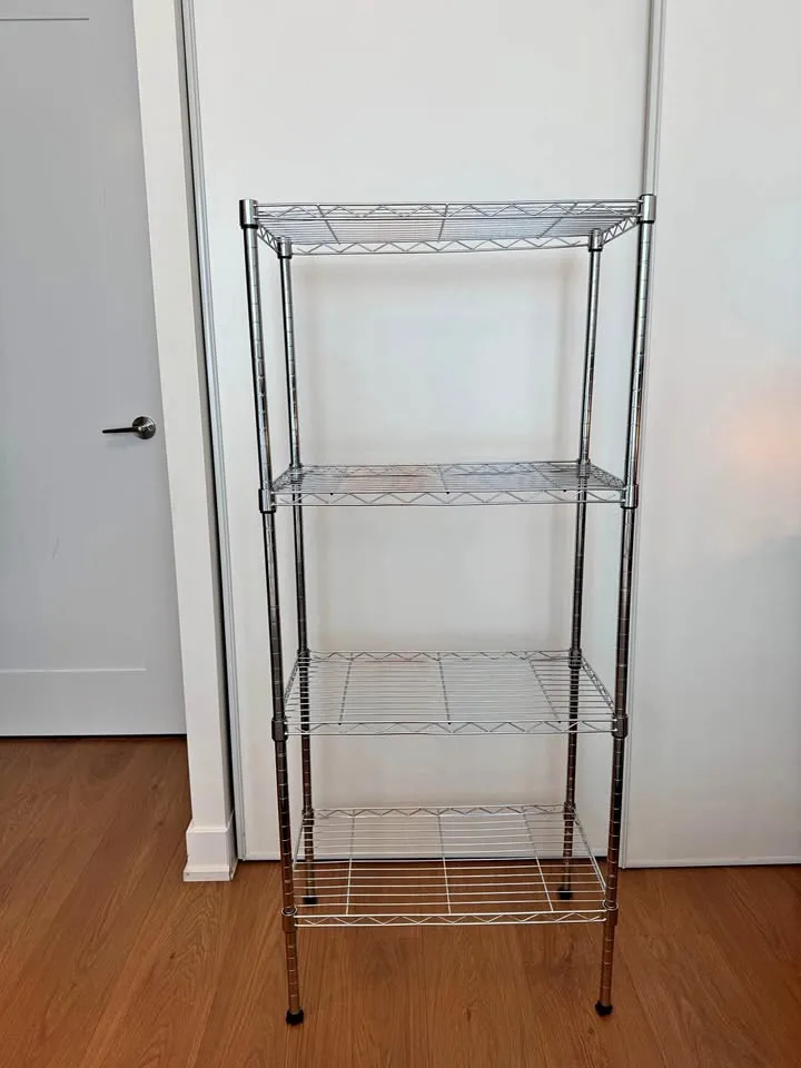 Metal Chrome Wire Storage Shelf for Storing and Organizing