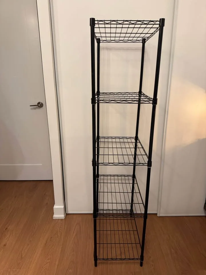 3 Black Metal Wire Storage Shelves ($45 O.B.O.) image indicator(2)