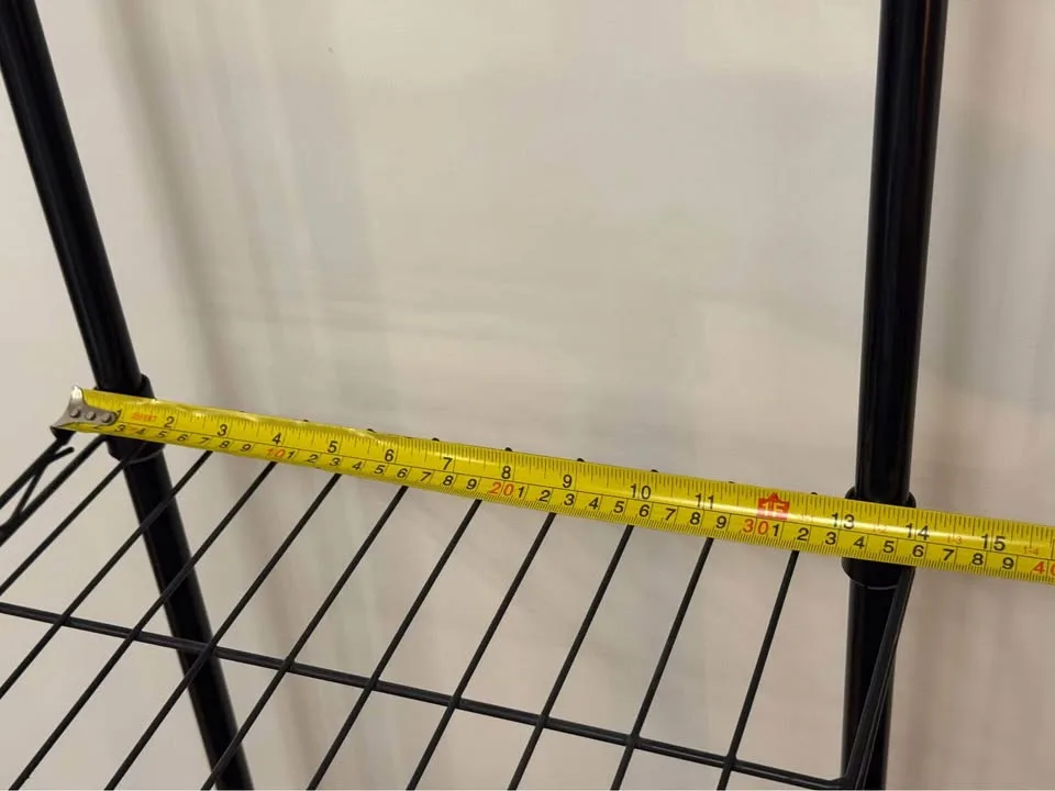 3 Black Metal Wire Storage Shelves ($45 O.B.O.) image indicator(3)