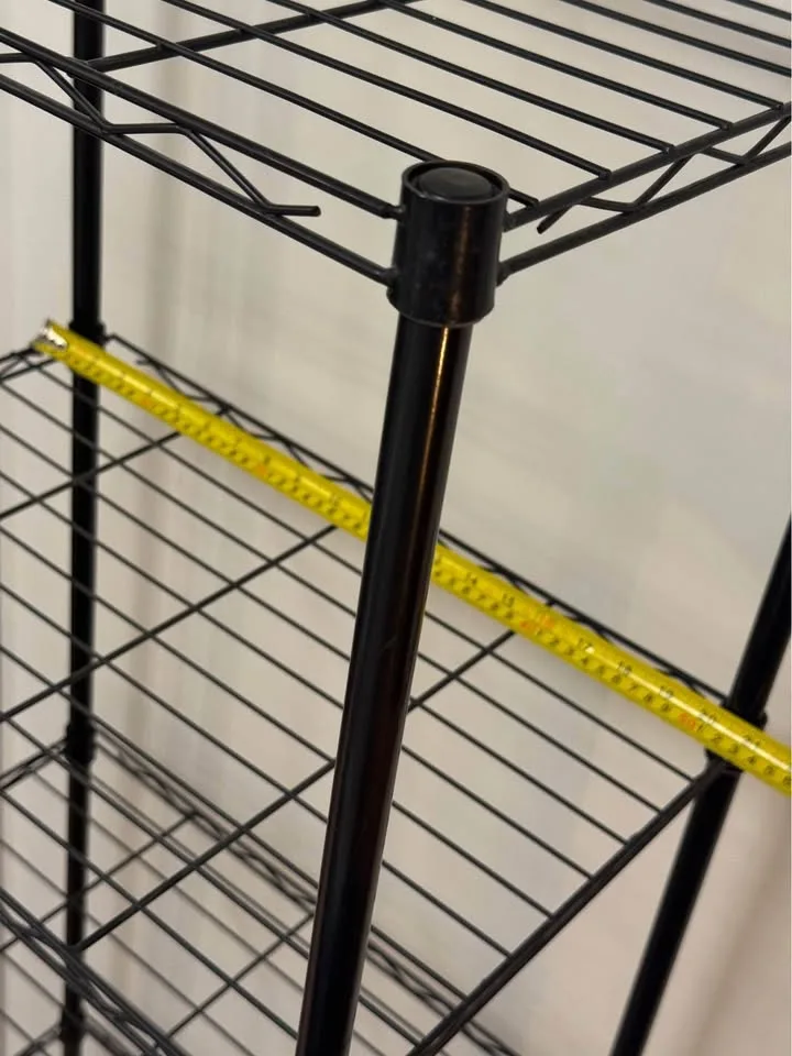 3 Black Metal Wire Storage Shelves ($45 O.B.O.) image indicator(4)