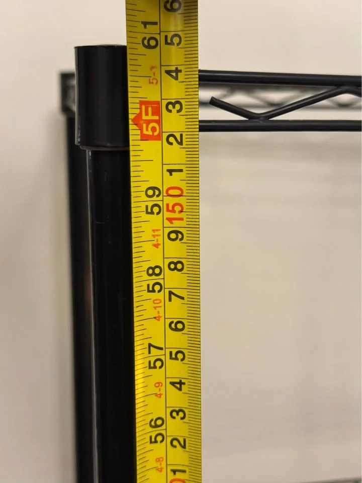 3 Black Metal Wire Storage Shelves ($45 O.B.O.) image indicator(5)