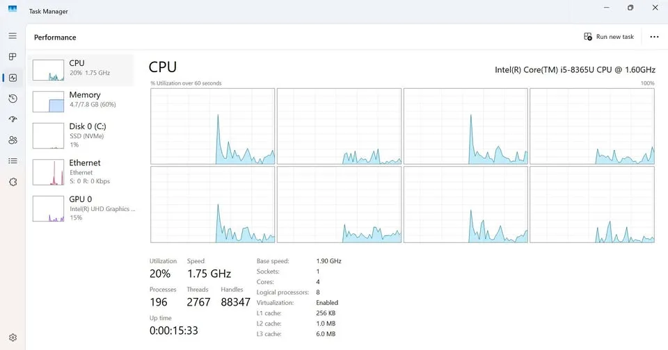 Dell Latitude 5300 – i5 8GB RAM 256GB SSD Windows 11 Pro image indicator(4)
