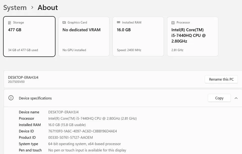 Lenovo ThinkPad T470p - Windows 11 Pro image indicator(3)